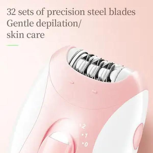 Kemei Recarregável Mulheres Depilador Elétrico Facial Corpo Removedor De Pêlos De Biquíni Trimmer Rotary Feminino Depilador Para Rosto Perna Com