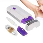 Kit profissional de depilação indolor para mulheres, depilador de toque a laser, USB recarregável, corpo, rosto, perna, biquíni, barbeiro de mão