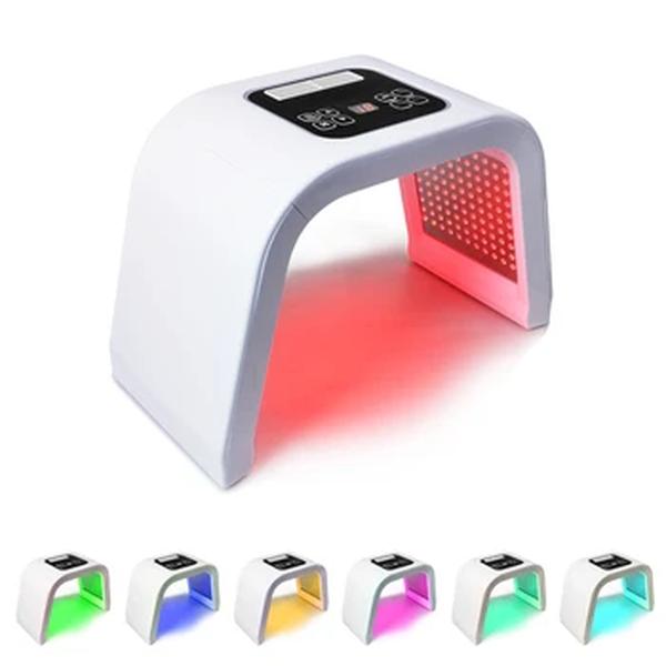 PDT LED Light Therapy máscara facial, cuidados com a pele, anti rugas, removedor anti-acne, saúde, beleza, 7 cores