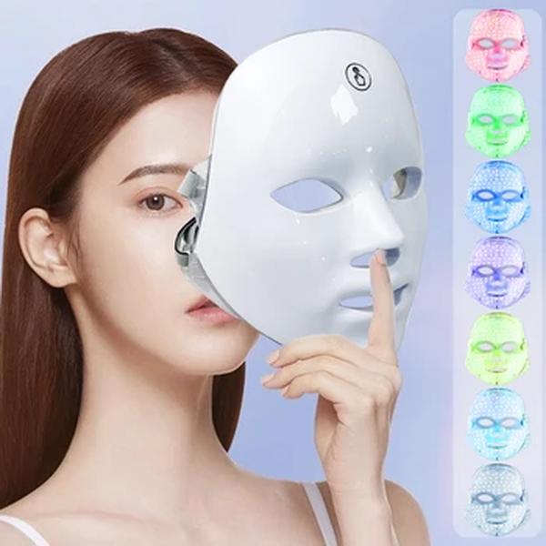 Máquina LED Facial Care, Fóton Sem Fio, Radiofrequência, Levantamento, Anti-Envelhecimento, Clareamento, Dispositivo Skincare, Home Beauty, 7 Cores