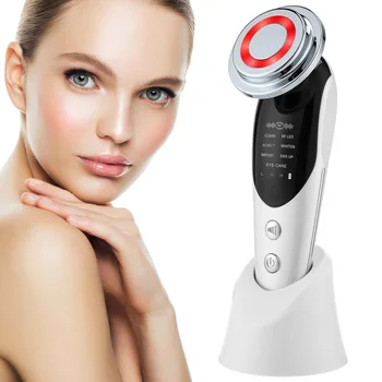 LED Microcurrent Face Lifting Device, 7 em 1, rejuvenescimento da pele, massageador facial Neck Firming, Face Beauty Care Apparatus, EMS