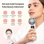 EMS Facial Lifting Beauty Device LED rejuvenescimento da pele, aperto facial, compressa fria quente, massageador de cuidados faciais, anti-envelhecimento