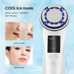 EMS Facial Lifting Beauty Device LED rejuvenescimento da pele, aperto facial, compressa fria quente, massageador de cuidados faciais, anti-envelhecimento