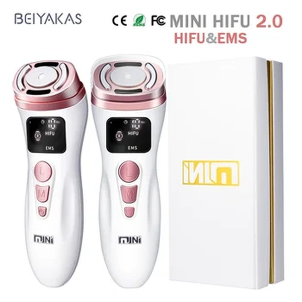 Mini máquina ultra-sônica HIFU, EMS Micro atual Facial beleza instrumento, endurecendo cuidados com a pele, ferramenta anti-rugas, novo