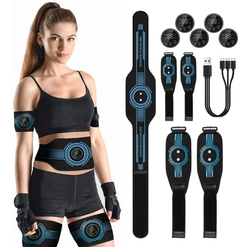 EMS Abdominal Toning Belt, Estimulador Muscular, Toner, Cintura, Emagrecimento Corporal, Shaping, Cintura, Braço, Perna, Massagem, Perder Peso, Home Fitness