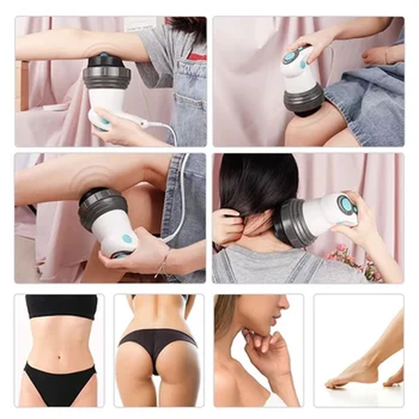 Corpo Elétrico Massageador Anti Celulite Portátil Gordura Emagrecimento Cuidados de Saúde Massagem Instrumento Vibração Coluna Cervical Cintura Do Pescoço