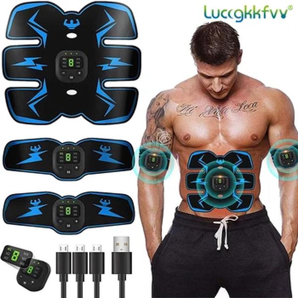 Estimulador Muscular Sem Fio EMS, Smart Fitness Trainer, Treinamento Abdominal Adesivos De Perda De Peso Elétrico, Massageador De Emagrecimento Corporal