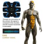 Ems estimulador muscular sem fio trainer aptidão inteligente treinamento abdominal elétrica perda de peso adesivos corpo emagrecimento massageador