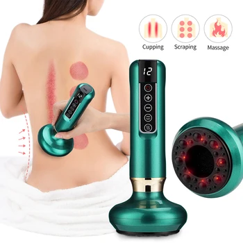 Copos de Massagem Elétrica Vacuum Cupping, Terapia Anti-Celulite, Massageador Corporal, Raspagem Elétrica Guasha, Queima De Gordura, Emagrecimento