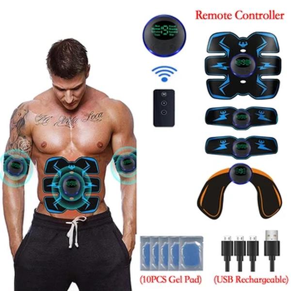 Estimulador bonde esperto com controlo a distância, treinamento abdominal, etiquetas da perda de peso, massager do emagrecimento do corpo