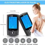 Estimulador Muscular Elétrico Dezenas, Massagem Corporal de Acupuntura EMS, Terapia Digital, Máquina Estimuladora, Eletroestimulador, 36 Modos