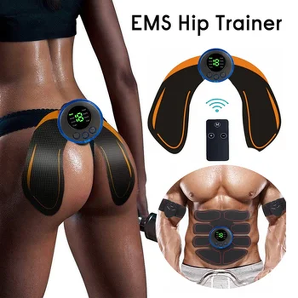 Estimulador Muscular EMS para Perda De Peso, USB Recarregável, Treinador De Quadril, ABS Abdominal, Fitness, Massageador De Emagrecimento Corporal