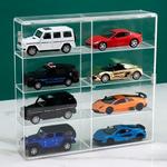 Vitrine acrílica para carros de brinquedo fundidos, de pé no Office Home, compatível com 8 slots