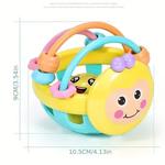 1 Pc 10cm Baby Toy Catch Ball Bendy Baby Walker Chocalhos Desenvolver Bola Inteligência 0-12 Meses de Plástico Bell Rattle Doll