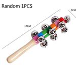 Sino de madeira colorido para crianças, brinquedo educativo montessori, treinamento de atenção, conforto Cross Bells, brinquedos de desenvolvimento TMZ