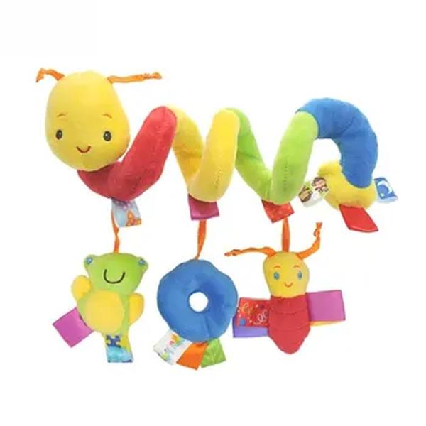 Spiral Chattles Toy para Bebés Meninos e Meninas, Brinquedos Pendurados de Viagem, Atividade, Musical, Berço, Carrinho, Carro, Assento, Bonito