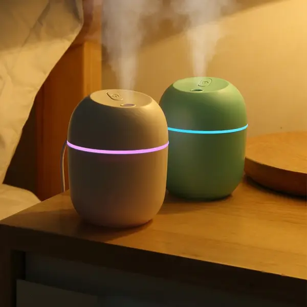 Novo Mini Humidificador de Ar USB Aroma Difusor Óleo Essencial para Casa Escritório Carro com Lâmpada LED