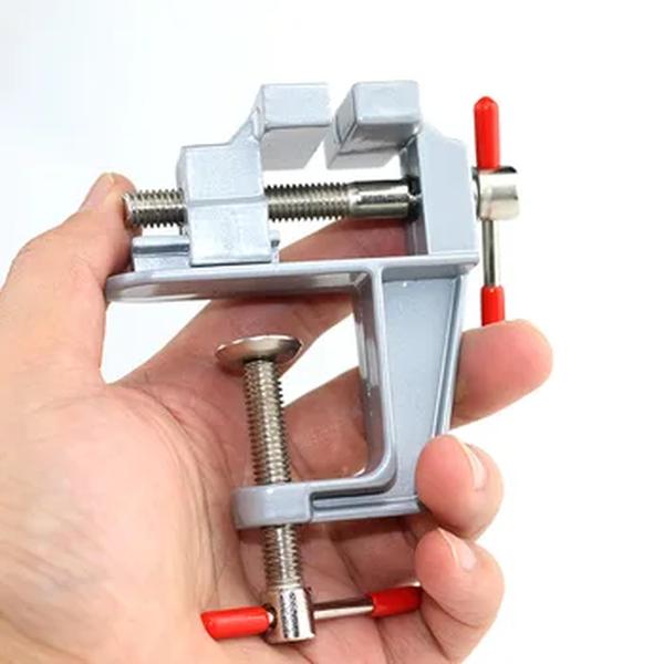 ALLSOME Alumínio Mini Jewelers, Mesa Universal Vise, Home Braçadeira Banco, DIY Household Flat Boca Vise Tool, 3,5"