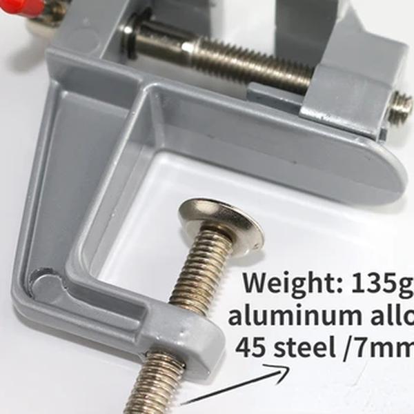 ALLSOME Alumínio Mini Jewelers, Mesa Universal Vise, Home Braçadeira Banco, DIY Household Flat Boca Vise Tool, 3,5"