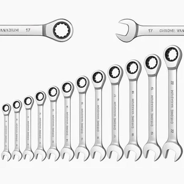 Ratcheting Combination Wrench Set, Open End Spanner, Fit para Garagem, Home DIY Reparação, Manutenção, Caixa de 12 Pontos