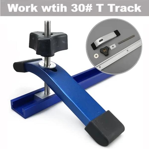 Carpintaria T Track Slider, Parafuso M8 T, M8 Nut Saw Table, Atuando Mantenha pressionada a braçadeira, T-Slot T-Track, Ferramentas DIY para trabalhar madeira