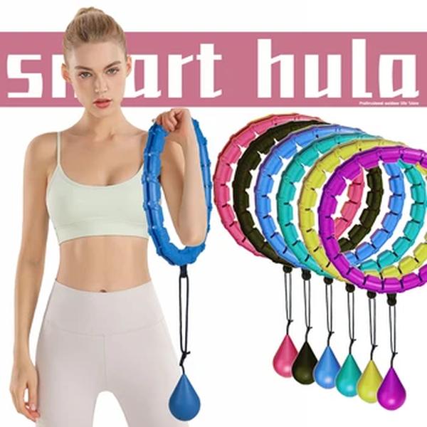 32/24/28 Seção Ajustável Esporte Aros Cintura Abdominal Exercício Destacável Hoola Massagem Fitness Hoop Treinamento Perda De Peso