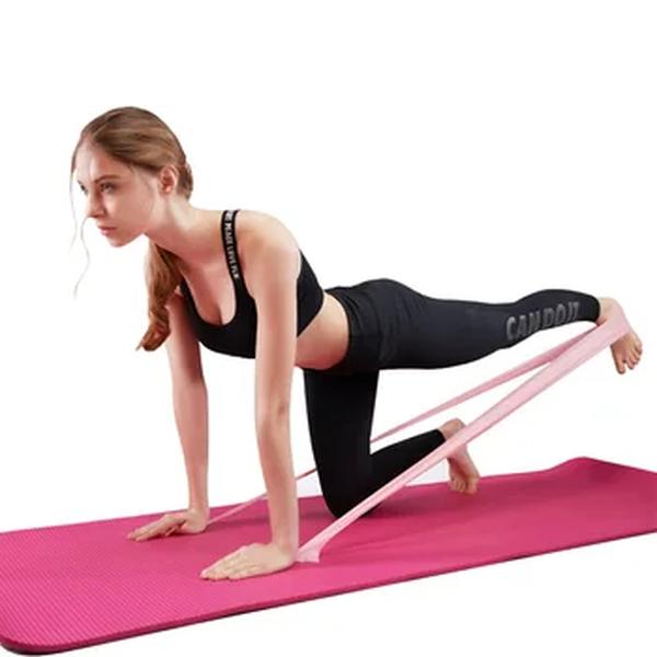 Faixa de resistência exercício fitness treinamento banda elástica borracha natural em casa ginásio equipamentos do esporte yoga pilates estiramento 1.5m