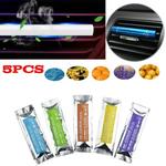 Ambientador de carro com Aroma Sticks, Perfume de ventilação, Fragrâncias Recargas, Auto Acessórios Interiores, Purificação do Ar, 5PCs