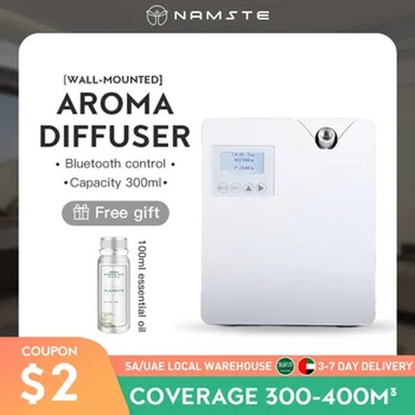 Namste Profissional Elétrica Perfume Difusor, Purificador de Ar, Smart WiFi, App Control, Hotel Inspirado Aromaterapia Máquina, Luxo, 400m ³