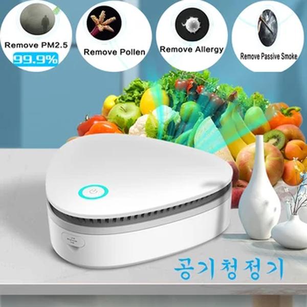 Inteligente mini purificador de ar geladeira purificar ar mais limpo portátil ozônio ânion gerador usb recarregável cozinha auto casa odor claro