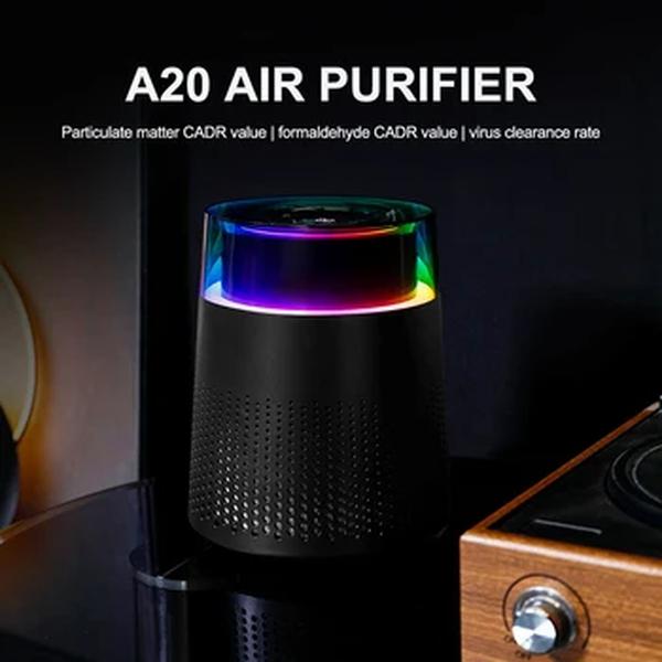 Smart Desktop Air Purifier, portátil, multifuncional, remover o formaldeído, filtro HEPA, UVC, carro, quarto, casa, H13