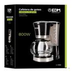 Máquina de café elétrica por gotejamento, Função anti-gotejamento, Filtro removível e lavável, Mantenha o café quente 30 minutos, Posição LIGADA e DESLIGADA, 12 xícaras, 800W