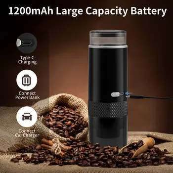 Máquina De Café Portátil Elétrica, Cápsula, Café Moído, Brewer, Fit para Café Em Pó, Cápsula, Novo, 2024