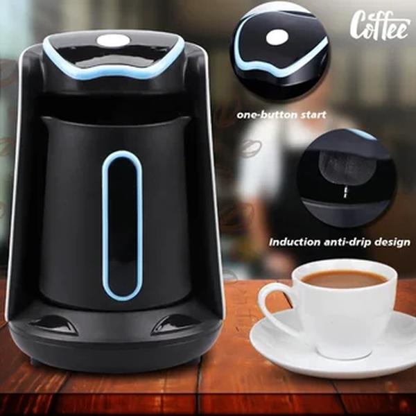 Máquina grega turca elétrica automática da cafeteira, chá portátil do café expresso, percolators elétricos do café, 4 copos, 110 V, 220V, 450ml, 600W