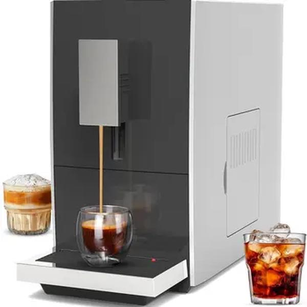 Mcilpoog-Máquina de Espresso Totalmente Automática, Cafeteira Compacta com Moedor, Touch Screen, 5 Sabores para Casa e Escritório, CM01-B