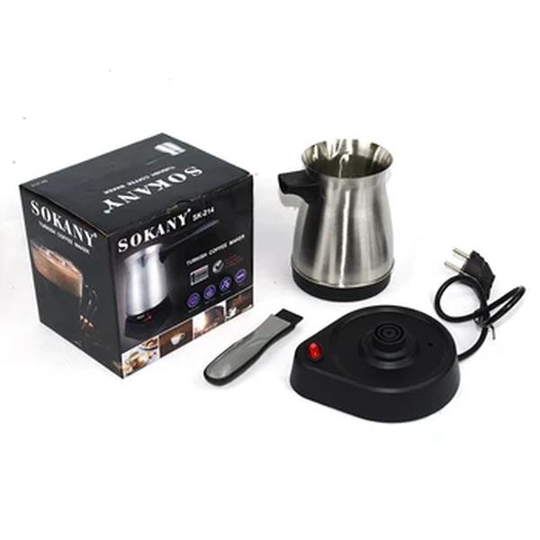 Máquina De Café Grega Turca Elétrica Portátil, Máquina De Aço Inoxidável, Moka Pot