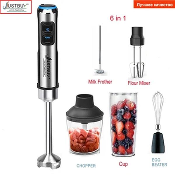 Euro 1500W 7/6/4 em 1 Vara Elétrica Mão Liquidificador Comercial Processador De Alimentos Egg Whisk Mixer Juicer Meat Grinder