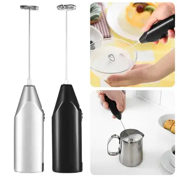 Mini Liquidificador De Café Elétrico Handheld Eggbeater Leite De Aço Inoxidável Milker Bubble Drink Stir Bar Criativo Cozinha Cozinhar Ferramentas