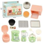 Dollhouse Miniature Rice Cooker, Forno Microondas, Juicer, Egg Steamer, Suprimentos de Cozinha, Decoração Modelo, Toy Doll House Acessório, 1:12, 1 Conjunto