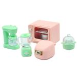 Dollhouse Miniature Rice Cooker, Forno Microondas, Juicer, Egg Steamer, Suprimentos de Cozinha, Decoração Modelo, Toy Doll House Acessório, 1:12, 1 Conjunto