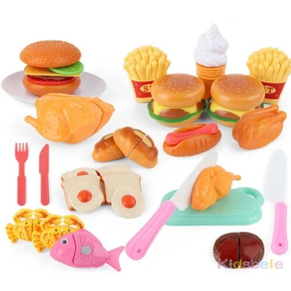 Crianças Cozinha Brinquedos Simulação Forno Microondas Brinquedos Educativos Mini Cozinha Comida Pretend Play Corte Role Playing Girls Brinquedos