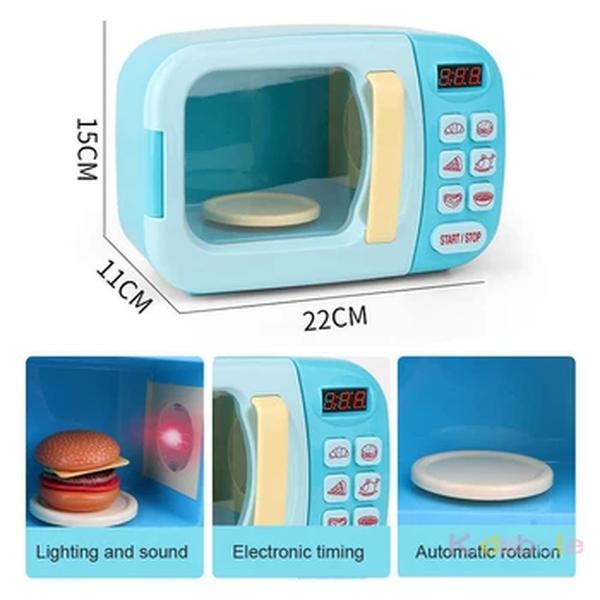 Crianças Cozinha Brinquedos Simulação Forno Microondas Brinquedos Educativos Mini Cozinha Comida Pretend Play Corte Role Playing Girls Brinquedos