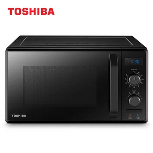 Toshiba-Forno Microondas com Grill e Fogão Combinado, Temporizador de Placa Rotativa, Luzes LED Embutidas, MW2-AG23P(BK), 23 L, 3 em 1