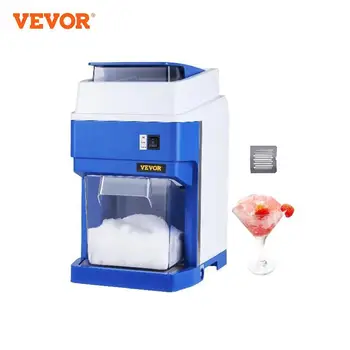 VEVOR-Commercial Tabletop Ice Shaver Crusher, Electric Snow Cone Maker com 4.4lbs Ice Box para Festas Eventos e Casa, 265Lbs/H, 300W