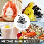 Vevor Elétrica Neve Cone Máquina Ice Shaver Crusher Granizing Glass Blender Mixer Chopper Aço Inoxidável Cool Colder Comercial