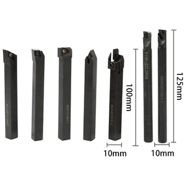 21pcs 12mm 10mm 8mm shank torno torno ferramenta de giro titular chato ferramentas de torno bar torno cortador de metal girando titulares de haste e inserções