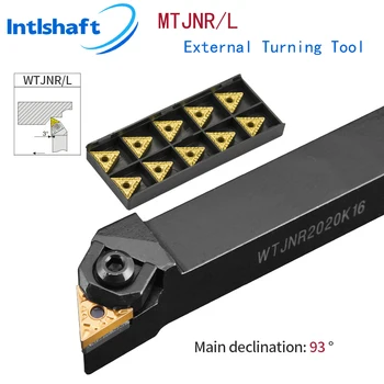 Intlshaft-Conjunto De Suporte De Ferramenta De Torneamento Externo, Inserções De Carboneto, Ferramentas De Corte De Torno, WTJNR2020K16, WTJNR 616H16, WTJNR2525M16, TNMG