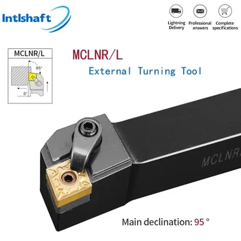 Intlshaft MCLNR2525 MCLNR1616 MCLNR2020 Triangul Suporte de Ferramenta de Giro Externo CNMG PASTILHAS De Metal Duro Ferramentas De Corte Torno