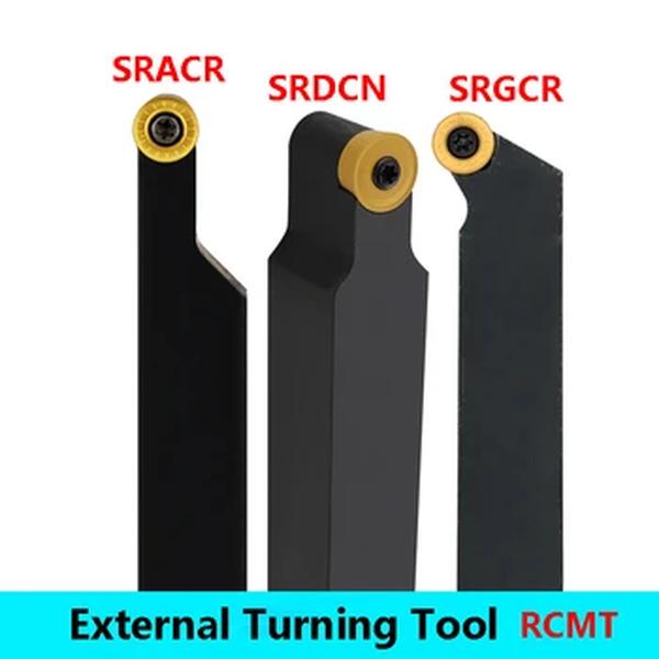 LIHAOPING-Cortador De Torno De Metal, Ferramentas De Torneamento Externas, Corte De Máquinas, Inserção De Carboneto, RCMT RCGT, SRDCN, SRGCR, 1616, 2020, 2525