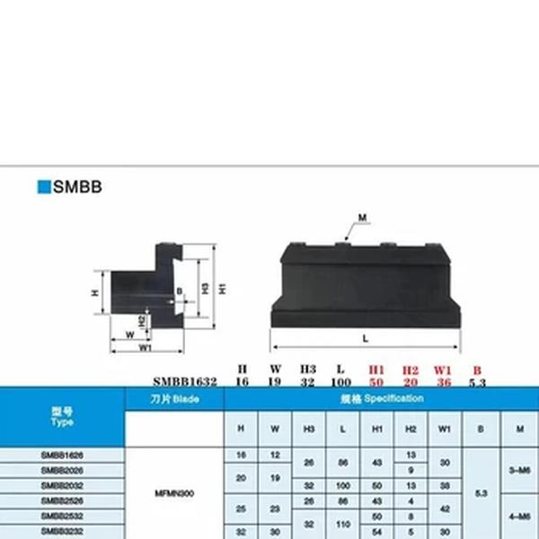 Smbb Grooving Cut-Off Cutter Holder, Super ferramenta de corte, Torno ferramenta de torneamento, SPB226, SPB326, SPB232, SP300, 200, NC3030